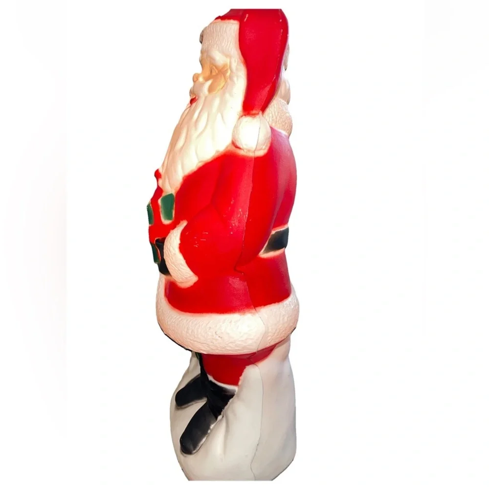 Vintage Santa Claus tabletop blow mold TPI 2004 Canada Christmas santa tree 18”‎